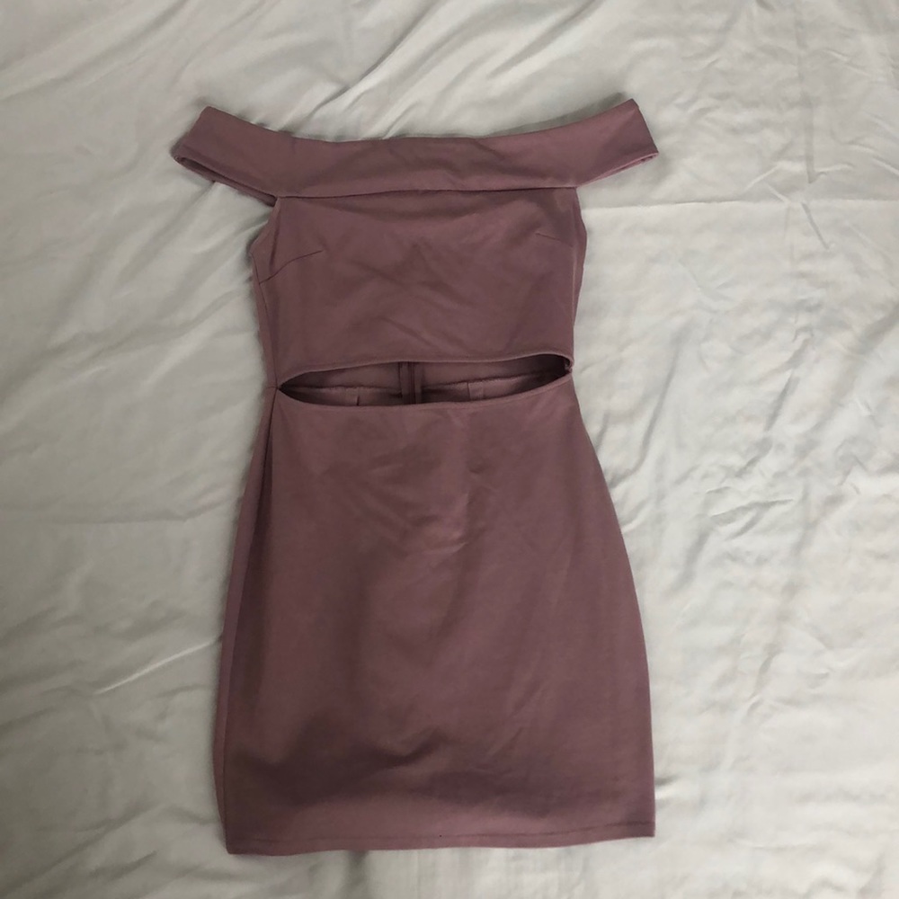 Off the shoulder cutout dress